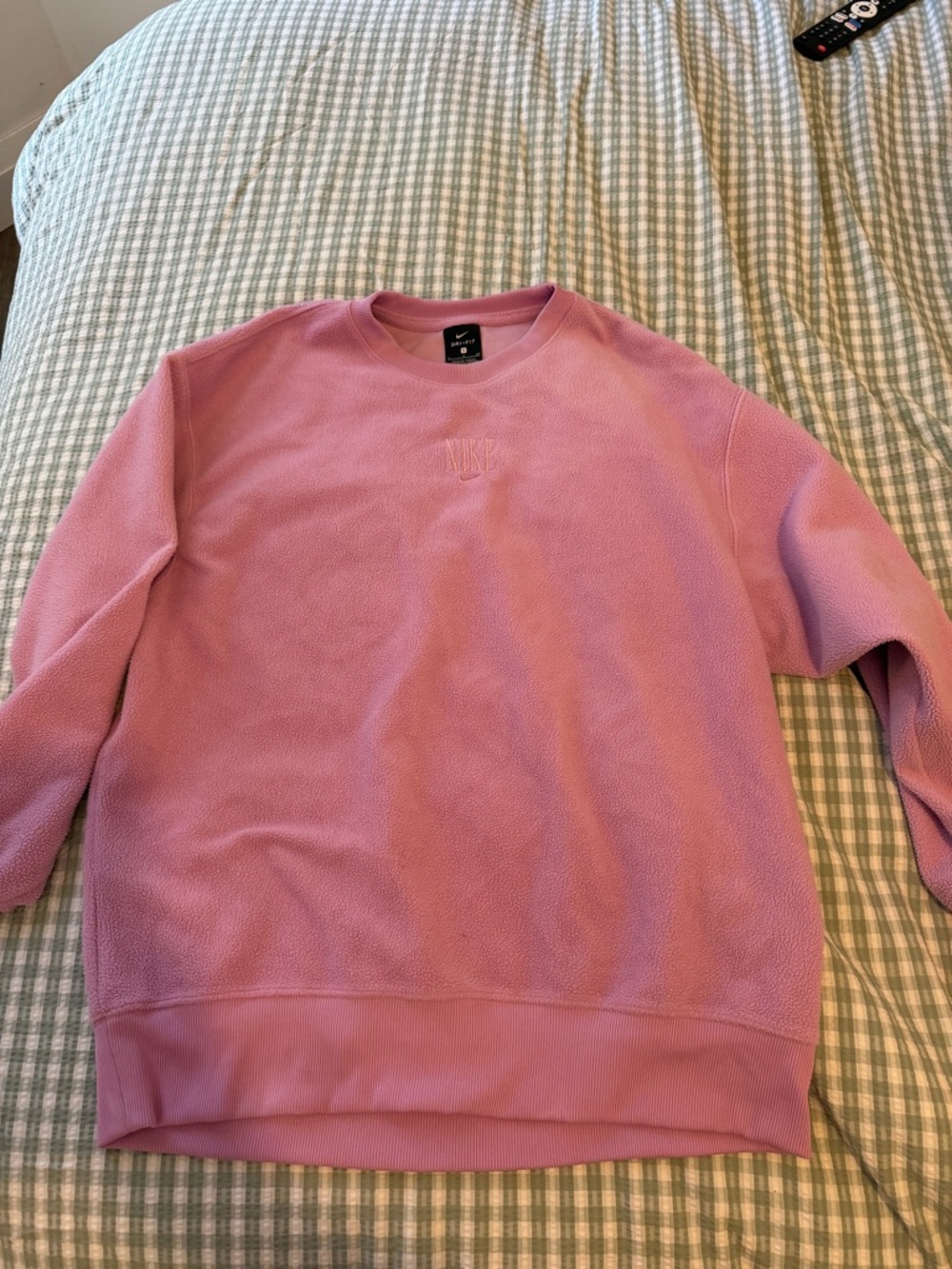 Nike Pink Embroidered Crewneck Sweatshirt